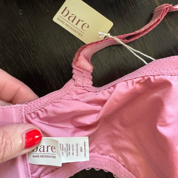 Bare light pink soft lace back bra NWT wild rose 36H - Picture 6 of 6